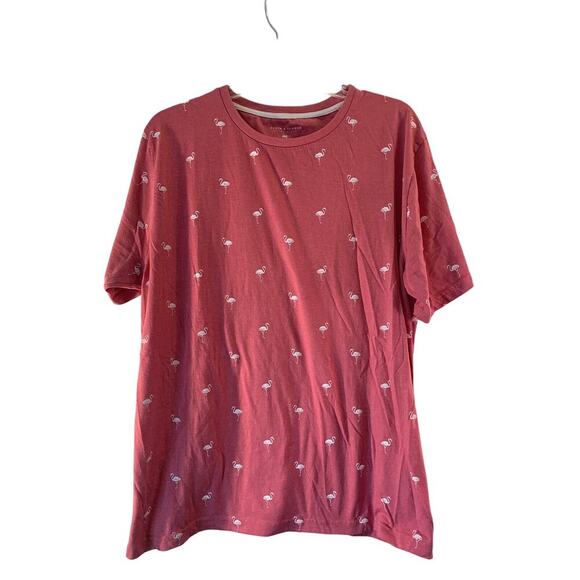 DENIM & FLOWERS Men's Slim Fit Flamingo Tee Shirt / Size: XL - Picture 1 of 7
